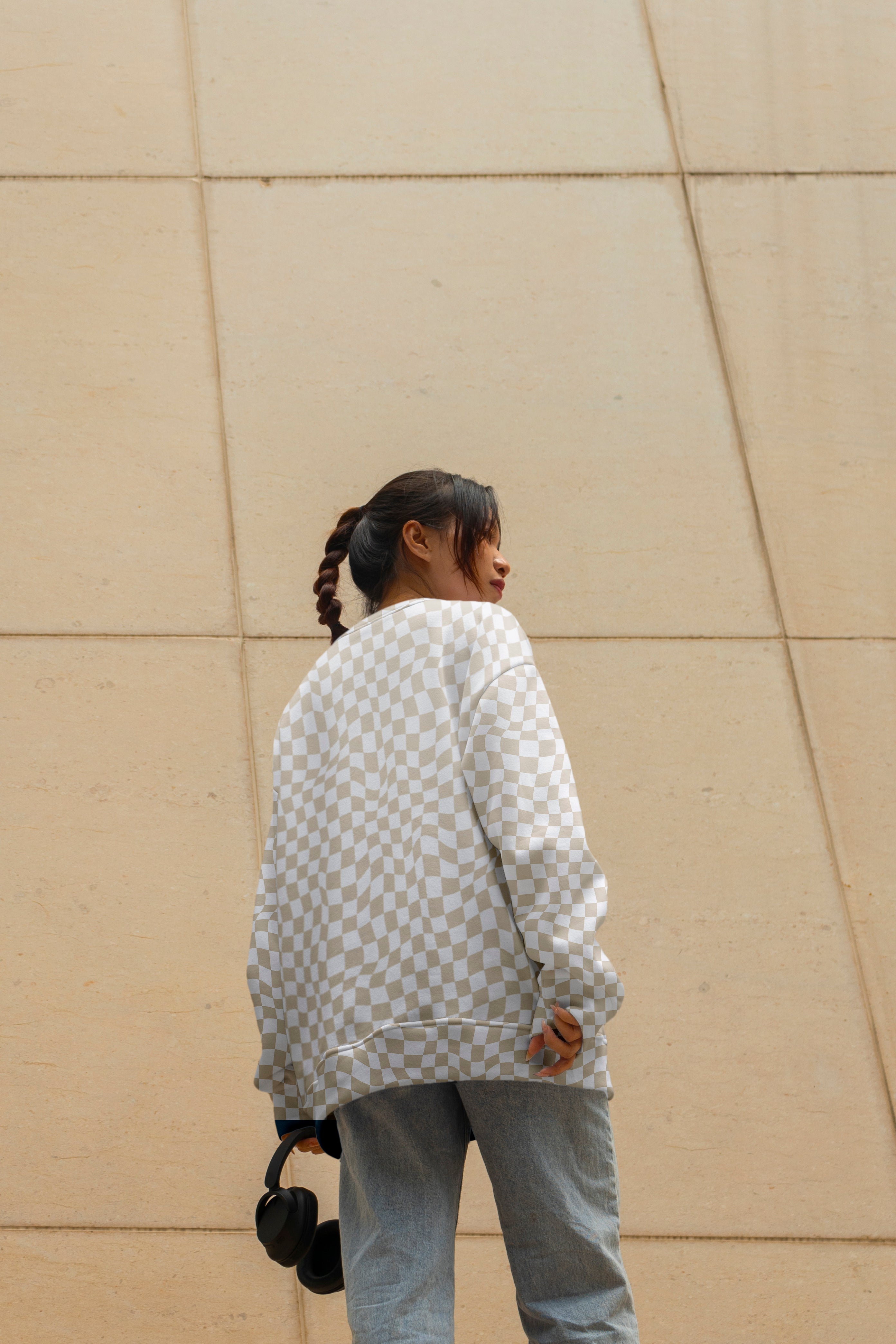 Checkerboard Sweatshirt | Unisex Streetwear