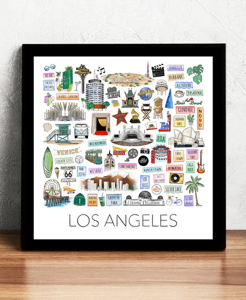 Los Angeles Framed Art Print