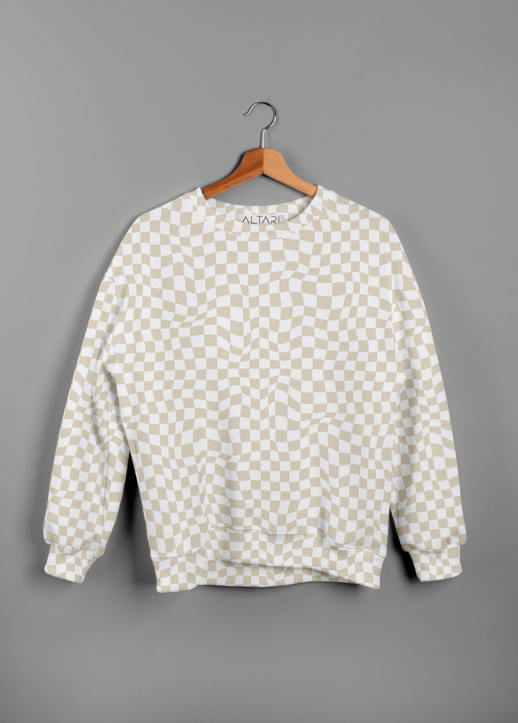 Checkerboard Sweatshirt | Unisex Streetwear