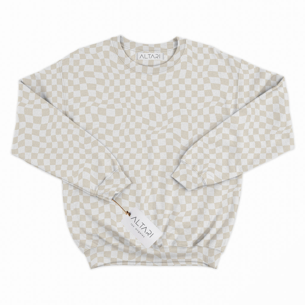 Checkerboard Sweatshirt | Unisex Streetwear