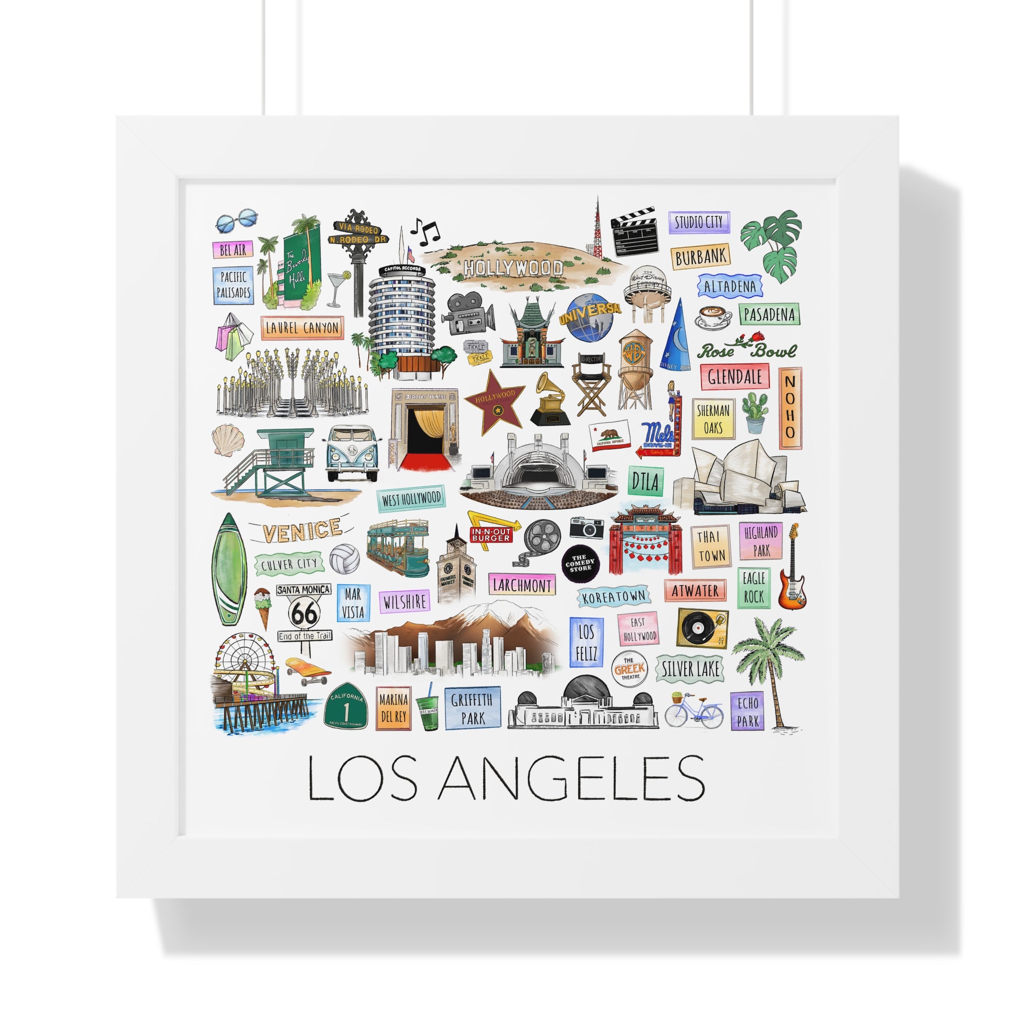 Los Angeles Framed Art Print