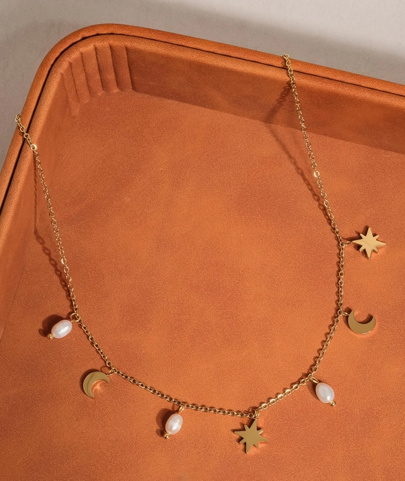 18K Gold Celestial Choker