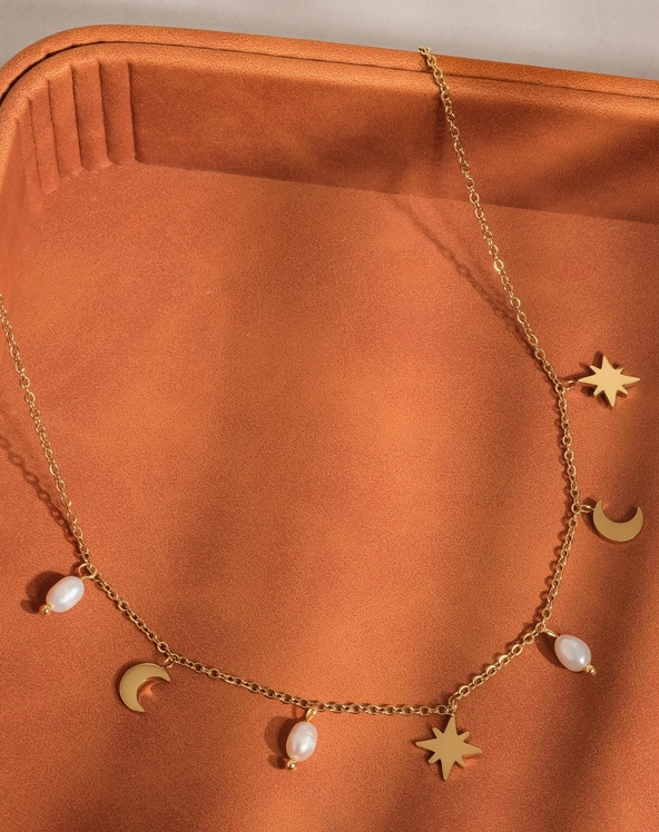 18K Gold Celestial Choker